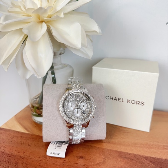 NWT Michael Kors Layton Chronograph Stainless Steel Watch 42mm - Picture 1 of 12